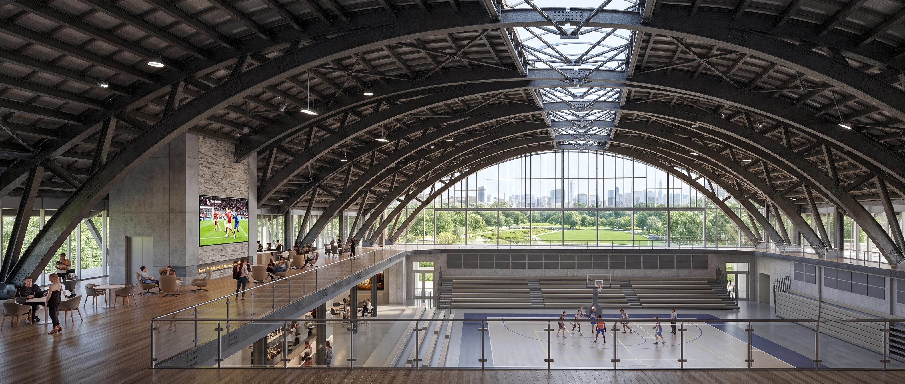 Arc Span Roofing Structure